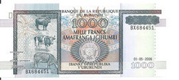 BURUNDI 1000 FRANCS 2006 UNC P 39 D - Burundi