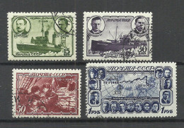 RUSSLAND RUSSIA 1940 Michel 741 - 744 O Sedow - Used Stamps