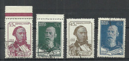 RUSSLAND RUSSIA 1939 Michel 714 - 717 O - Used Stamps