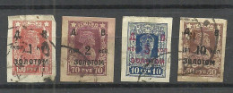 RUSSIA Russland 1923 Sibiria Fernost Far East Tschita Michel 41 - 44 O - Siberia And Far East