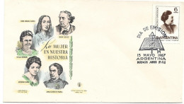 First Day Cover - Argentina, Women In Our History, 1967, N°508 - FDC