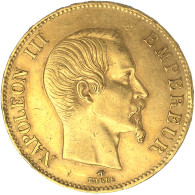 Second-Empire- 100 Francs Napoléon III Tête Nue 1855 Strasbourg - 100 Francs (gold)