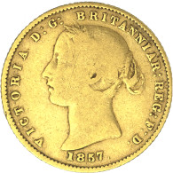 Australie-Demi-Souverain Victoria 1857 Sydney - 1855-1910 Moneda De Comercio