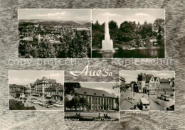 73873808 Aue  Sachsen Panorama Stadtgarten Fontaene Altmarkt Kulturhaus Karl Mar - Aue