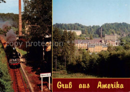 73839935 Arnsdorf Rochlitz  Sachsen OT Amerika Dampfeisenbahn Panorama  - Rochlitz