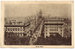 Postcard - Argentina, Buenos Aires, 18 De Julio, 1941, N°521 - Uruguay