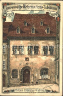 71831398 Eisleben Luthers Sterbehaus Illustration Lutherstadt Eisleben - Eisleben