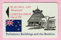 New Zealand - Private Overprint - 1994 Parliament Buildings $5  - Mint - NZ-CO-23 - Nueva Zelanda