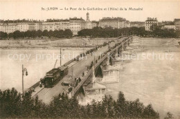 73552877 Strassenbahn Lyon Pont De La Guillotiere Hotel De La Mutualite  - Tramways