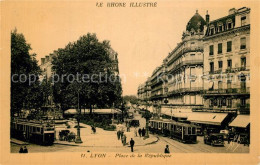 73552339 Strassenbahn Lyon Place De La Republique   - Tramways