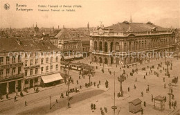 73552326 Strassenbahn Anvers Theatre Flamand Avenue D Italie - Tramways