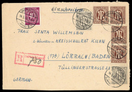 1945, Bizone, 6 (4) U.a., Brief - Lettres & Documents