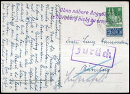 1949, Bizone, 80 Wg, Brief - Briefe U. Dokumente