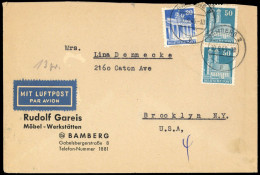 1949, Bizone, 92 Eg (2) U.a., Brief - Cartas & Documentos