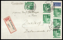 1948, Bizone, 80 Eg (6), Brief - Brieven En Documenten