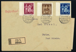 1944, Böhmen Und Mähren, 133-35, FDC - Sonstige & Ohne Zuordnung