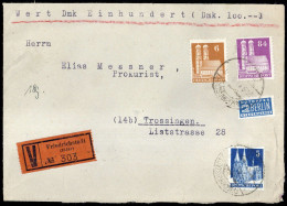1948, Bizone, 95 Wg U.a., Brief - Briefe U. Dokumente