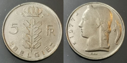 Monnaie Belgique - 1977 - 5 Francs Cérès en Néerlandais - 5 Francs