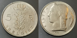 Monnaie Belgique - 1977 - 5 Francs Cérès en Néerlandais - 5 Frank