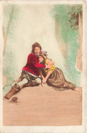 COUPLE - Un Couple Avachi Sur Le Sol - Carte Postale Ancienne - Couples