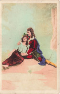 COUPLE - Un Couple Avachi Sur Le Sol - Carte Postale Ancienne - Paare