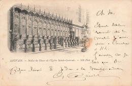 BELGIQUE - Louvain - Leuven - EStalles Du Choeur De L'Eglise Sainte Gertrude - ND Phot - Carte Postale Ancienne - Leuven