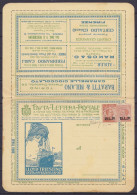 Italie - Busta-Lettera-Postale (enveloppe Publicitaire) Affr. 20+30c Surch. "B.L.P." (timbres Pour Enveloppes Postales)  - Timbres Pour Envel. Publicitaires (BLP)