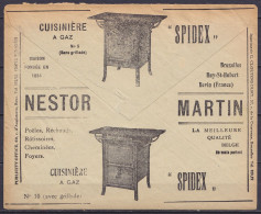 L. Office Des Chèques Postaux Flam BRUXELLES-CHEQUES /9.VIII 1927 Pour HODIMONT-VERVIERS - Au Dos: Pub Cuisinière à Gaz, - Portofreiheit