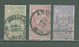 Belgqiue   68/70   Ob  TB  - 1894-1896 Exhibitions