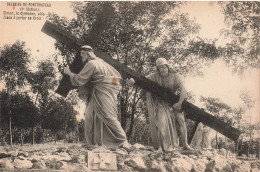 BELGIQUE - Calvaire De Pontchateau (Ve Station) - Simon Le Cyrénéen Aide Jésus à Porter Sa Croi - Carte Postale Ancienne - Pontchâteau