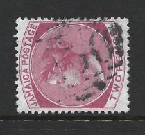 Jamaica 1870 QV 2d Rose Crown CC Watermark FU  Near Full A50 Barred Cancel Of Little River - Jamaica (1962-...)