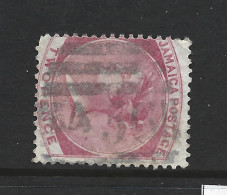 Jamaica 1870 QV 2d Rose Crown CC Watermark FU  Near Full A56 Barred Cancel Of Moneague - Jamaica (1962-...)