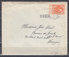 Brief Naar Namur Met Langstempel BEEZ - Langstempel
