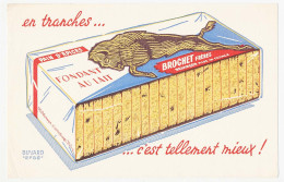 Buvard 21 X 13.5 Le Pain D'épices BROCHET   Fondant Au Lait Bison - Gingerbread