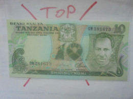 TANZANIE 10 SHILLINGS 1978 Neuf (B.32) - Tansania