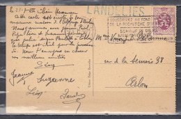 Postkaart Van Charleroi  Naar Arlon Met Langstempel LANDELIES - Linear Postmarks