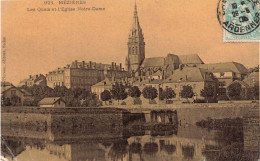 FRANCE - Mézières - Vue Générale Les Quais Et L'Eglise Notre Dame - Carte Postale Ancienne - Charleville