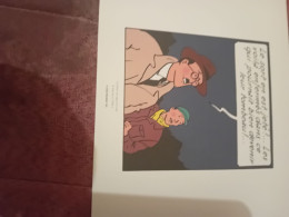 Exlibris 20 X 24 Cm Tintin Extrait De Objectif Luneplanche 57 Strip 4 - Illustrateurs G - I