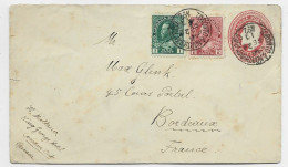 CANADA ENTIER TWO CENTS ENVELOPPE COVER +2C+1C TORONTO NORTHBAY RPO N° 2 1913 TO FRANCE - Brieven En Documenten