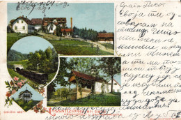 GRUSS AUS LASSNITZHOHE Cca 1900 LITHO,RAILWAY - Lassnitzhöne