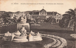 FRANCE - Nice - Jardin Des Palmiers Et Casino - Fontaine Des Amours - Carte Postale Ancienne - Autres & Non Classés