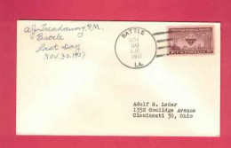 Lettre De 1951 Des USA EUAN - YT N° 553 - American Chemical Society - Chimica