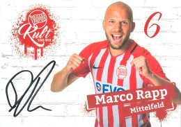 AK Marco Rapp Offenbacher Kickers 18-19 OFC Offenbach Am Main Chemnitzer FC SpVgg Oberfranken Bayreuth VfB Stuttgart - Handtekening