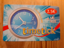 Prepaid Phonecard Germany, Timetick - Clock - GSM, Cartes Prepayées & Recharges