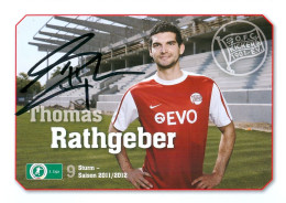 AK Thomas Rathgeber Offenbacher Kickers 11-12 OFC Heiligkreuz Kempten Im Allgäu 1. FC Saarbrücken Schalke 04 VfL Bochum - Handtekening