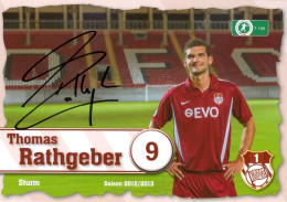 AK Thomas Rathgeber Offenbacher Kickers 12-13 OFC Heiligkreuz Kempten Im Allgäu 1. FC Saarbrücken Schalke 04 VfL Bochum - Autografi