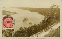 AUSTRALIA - VIEW FROM JEMMY'S POINT - LAKES ENTRANCE - H.D. BULMER PHOTO - MAILED 1924 (17448) - Otros & Sin Clasificación