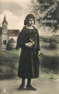 Communion Souvenir Photo Postcard Switzerland - Comunioni