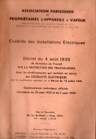 Bulletin Association Parisienne Propriétaires Appareils à Vapeur   C1939    (M6373) - Bricolage / Technique