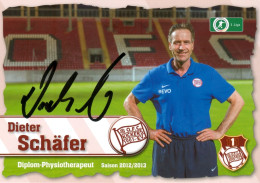 AK Dieter Schäfer Offenbacher Kickers 12-13 OFC Offenbach Am Main Autogrammkarte Fußball Football Deutschland Germany - Handtekening